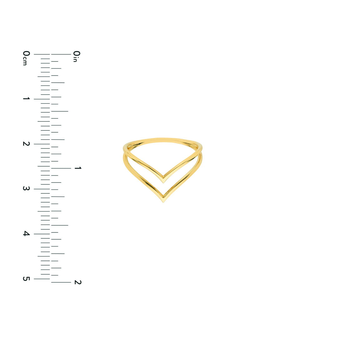 Double Chevron Wire Ring