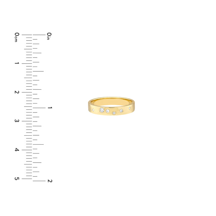 Scattered Diamond Polished Band