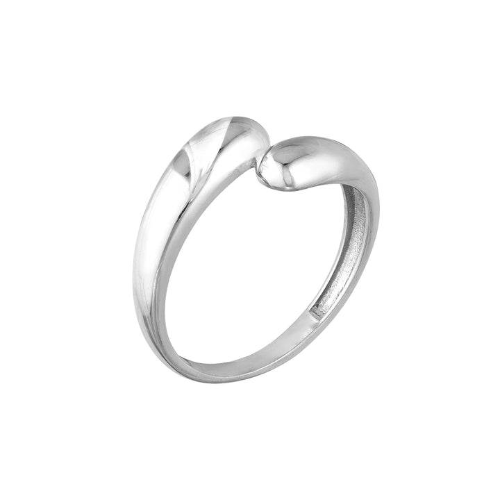 Sterling Silver Polished Bypass Ring