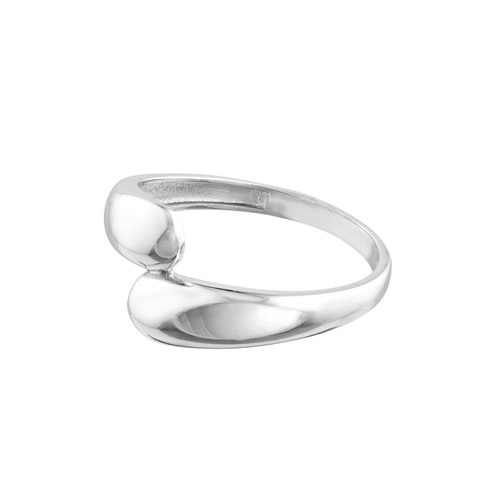 Sterling Silver Polished Bypass Ring