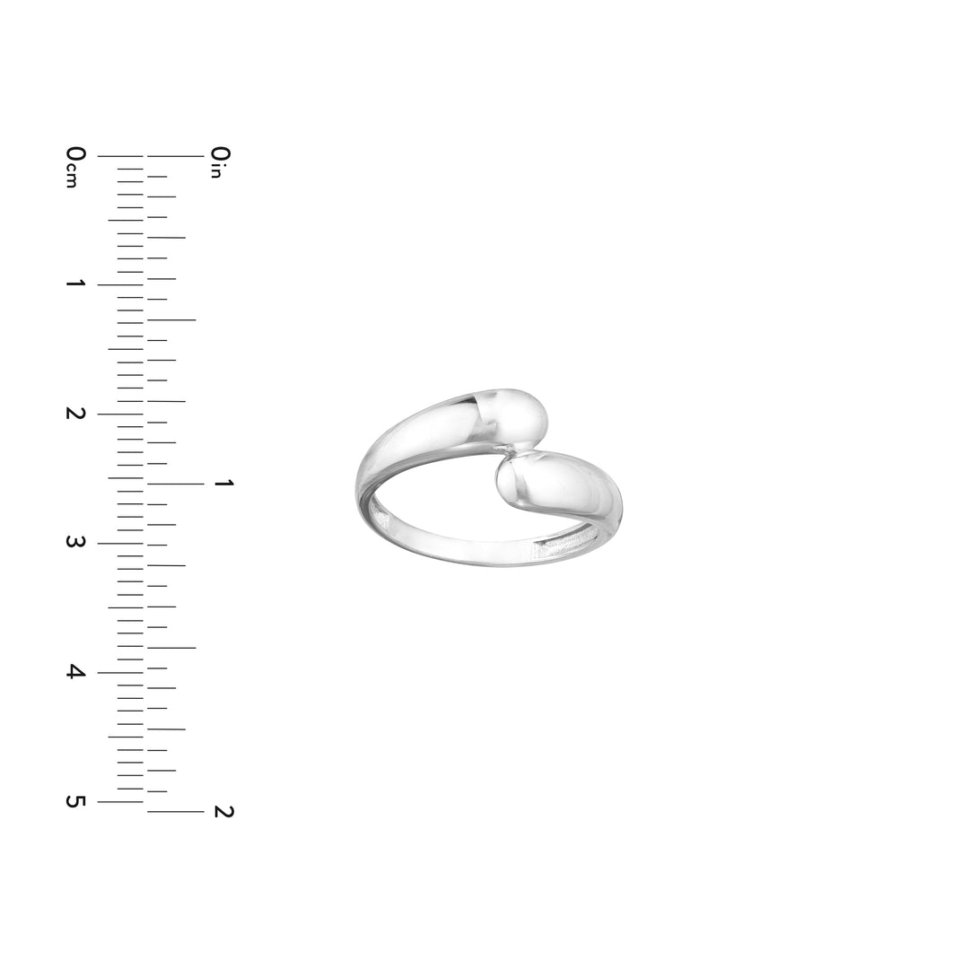 Sterling Silver Polished Bypass Ring