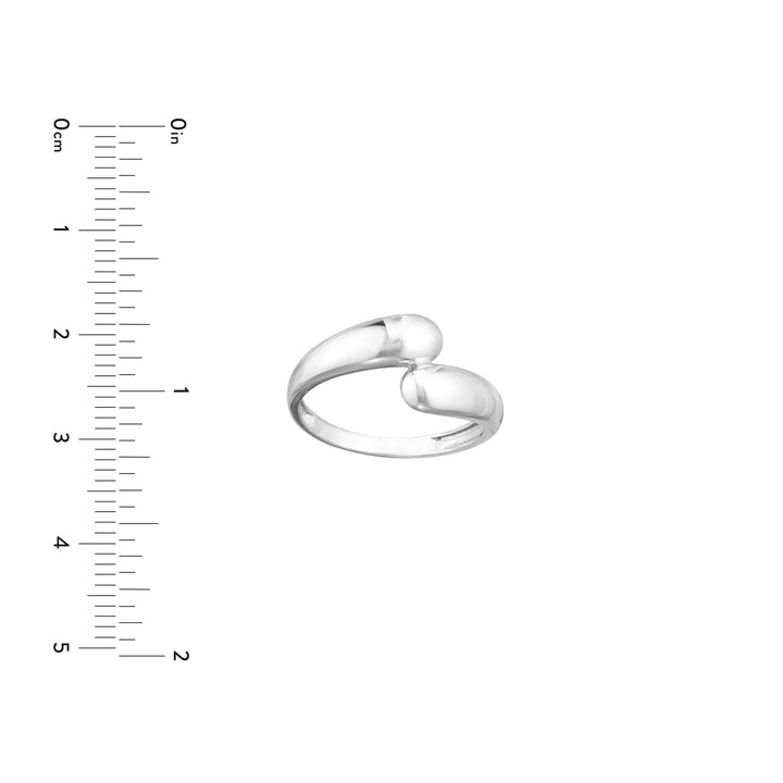 Sterling Silver Polished Bypass Ring
