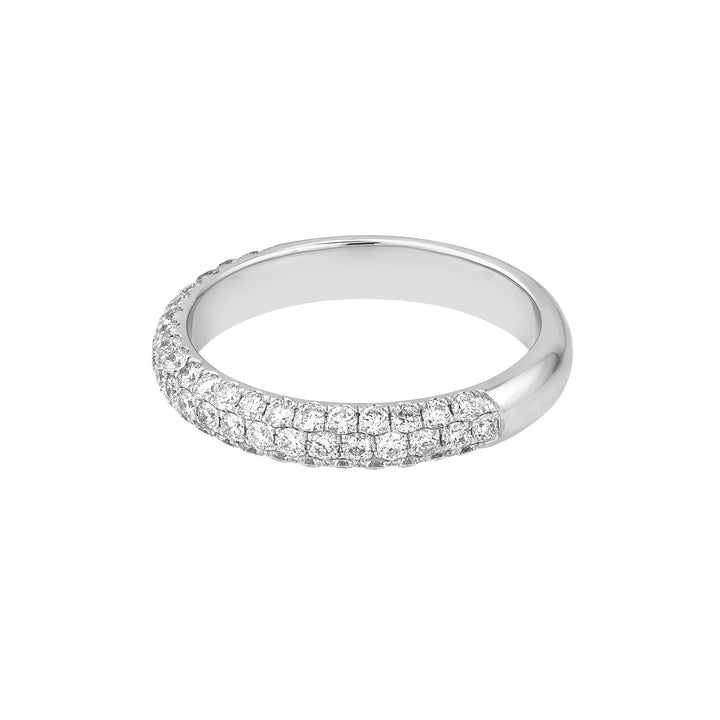 Pave Diamond Stackable Band (3/4tcw) in White Gold