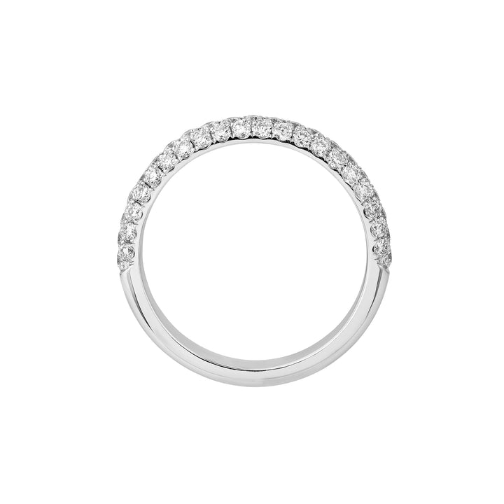 Pave Diamond Stackable Band (3/4tcw) in White Gold