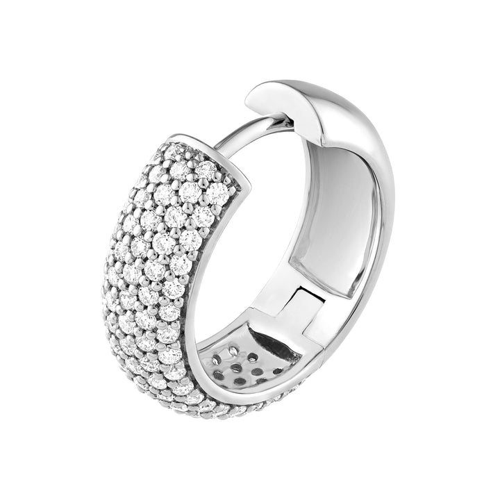 5 Row Diamond Pavé Huggies (7/8tcw)