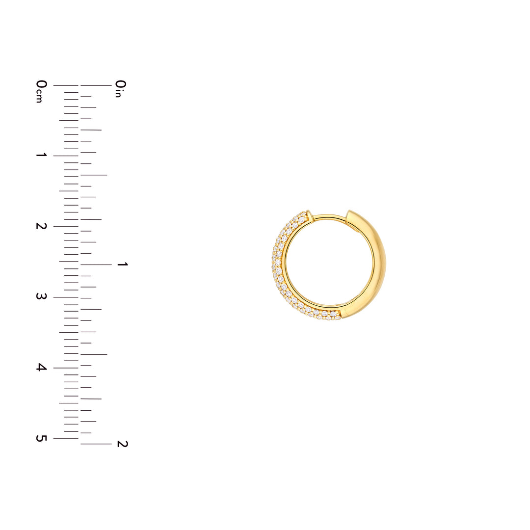 5 Row Diamond Pavé Huggies (7/8tcw)