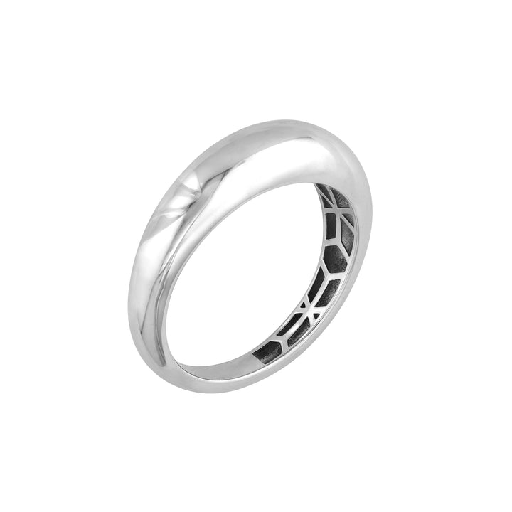 Sterling Silver Polished Dome Graduated Ring
