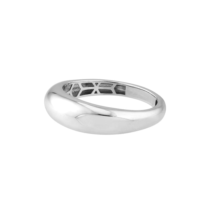 Sterling Silver Polished Dome Graduated Ring