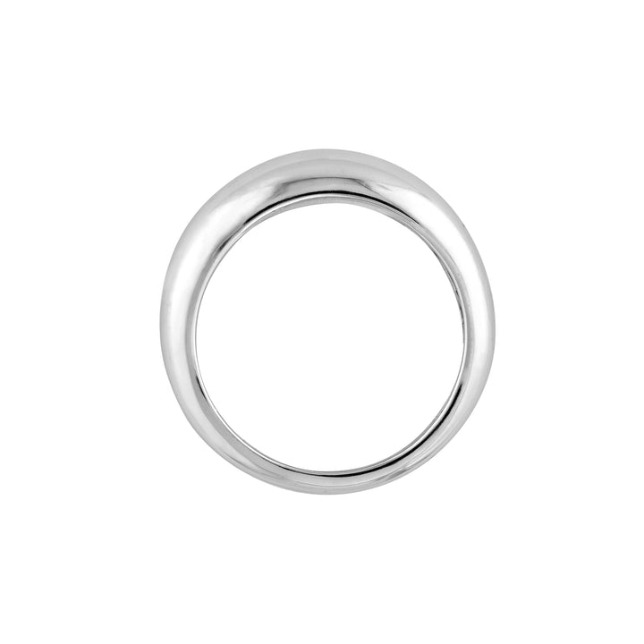 Sterling Silver Polished Dome Graduated Ring