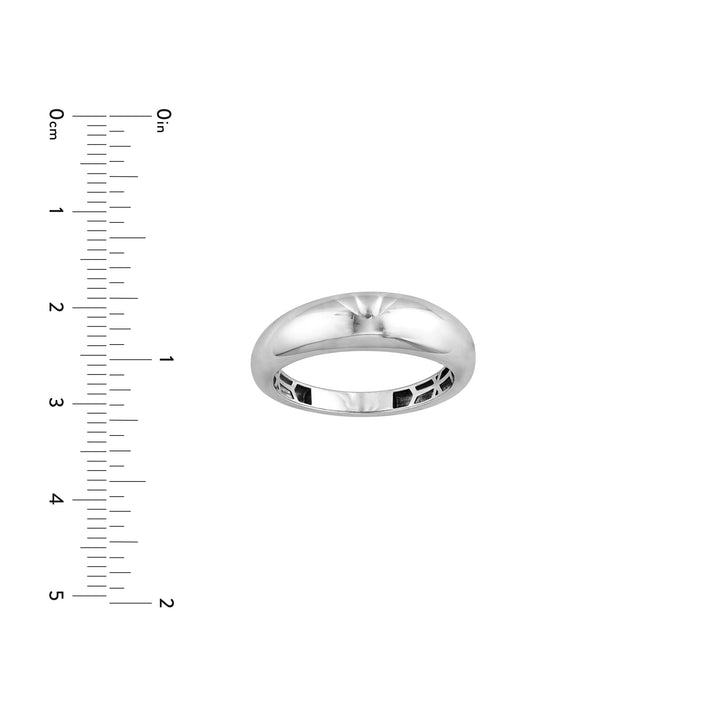 Sterling Silver Polished Dome Graduated Ring