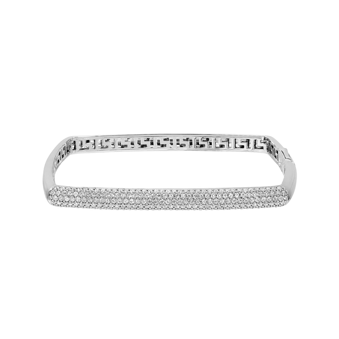 Pave Diamond Square Bangle