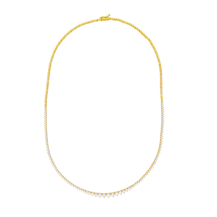 Diamond Graduated Half Tennis Necklace (3-1/3tcw)