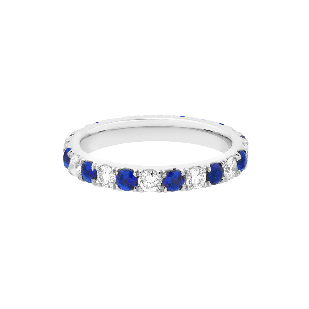 Sapphire & Diamond Eternity Band (1-7/8tcw)