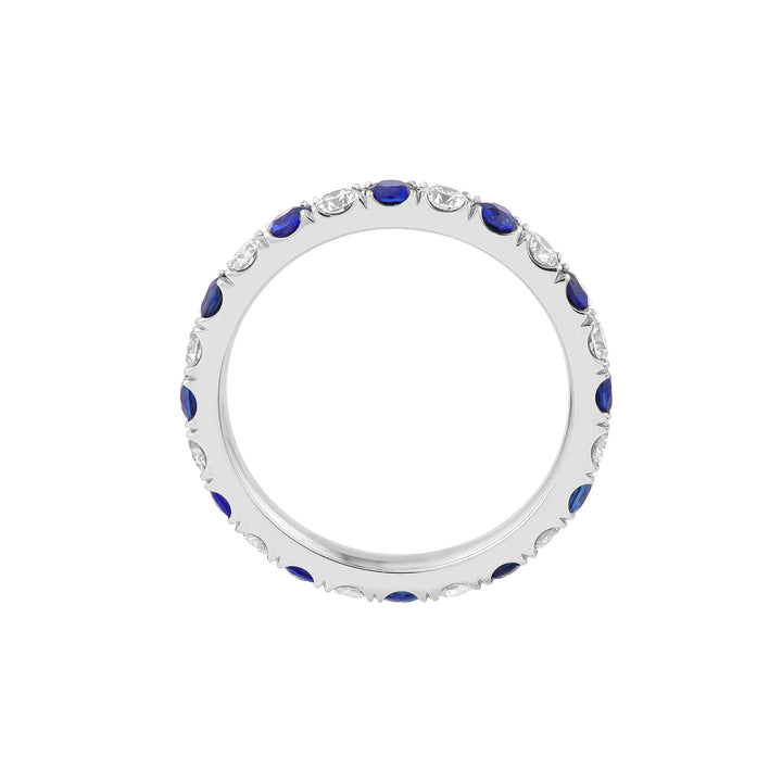 Sapphire & Diamond Eternity Band (1-7/8tcw)