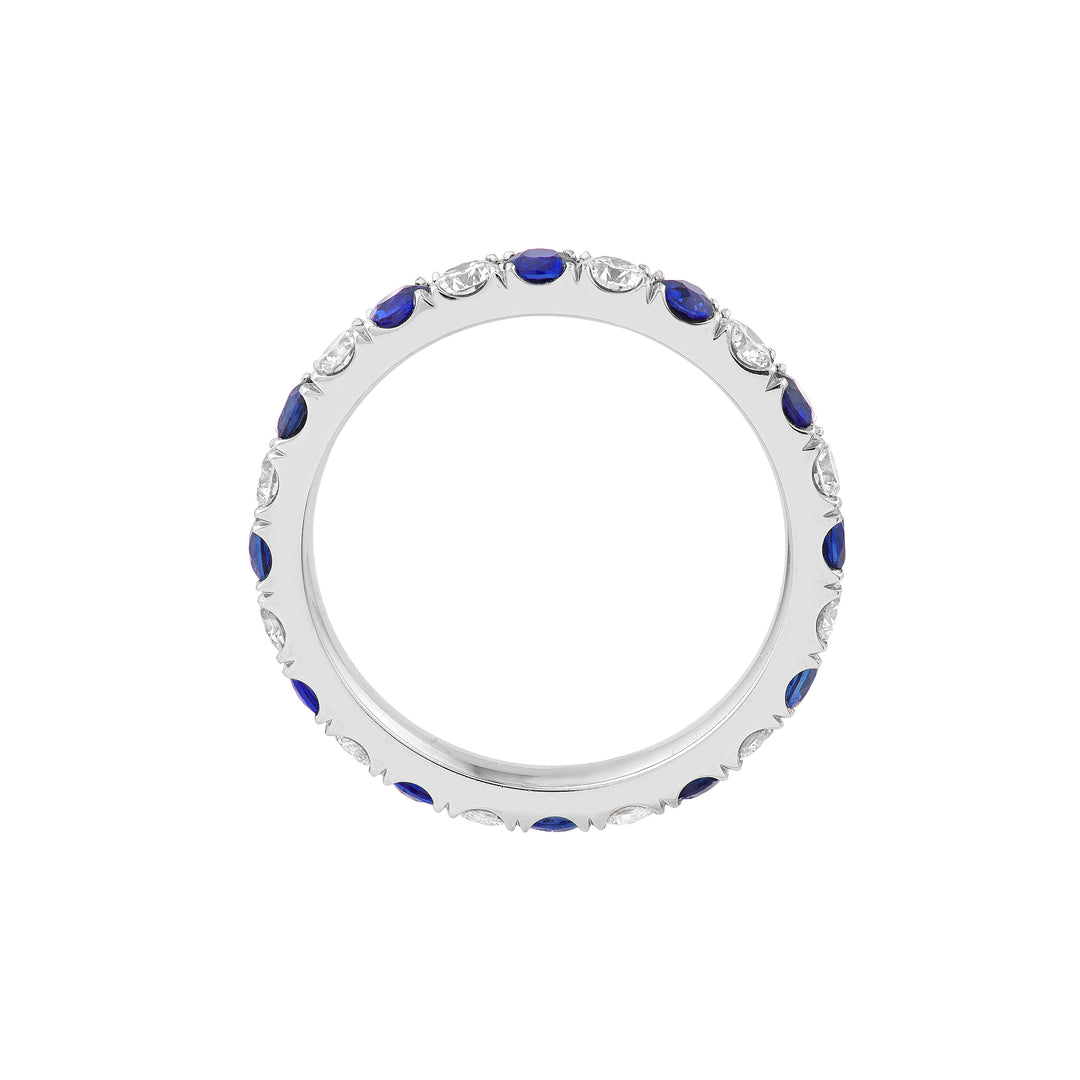 Sapphire & Diamond Eternity Band (1-7/8tcw)