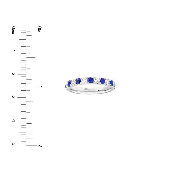 Sapphire & Diamond Eternity Band (1-7/8tcw)