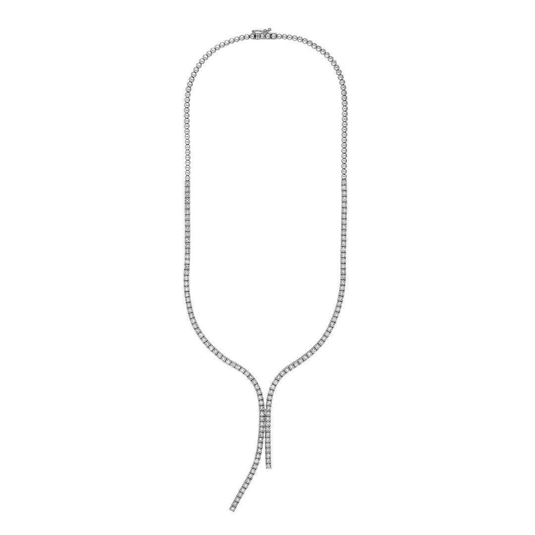 7-1/2tcw Diamond Lariat Necklace