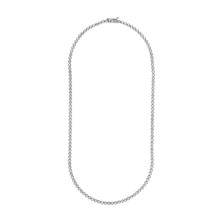 Bezel Set Diamond Necklace (4tcw)
