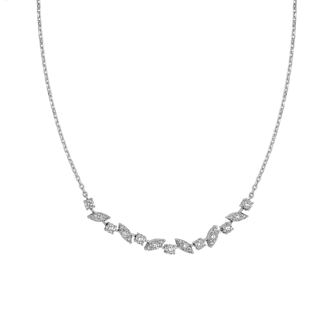 1.0tcw Diamond Center Station Necklace