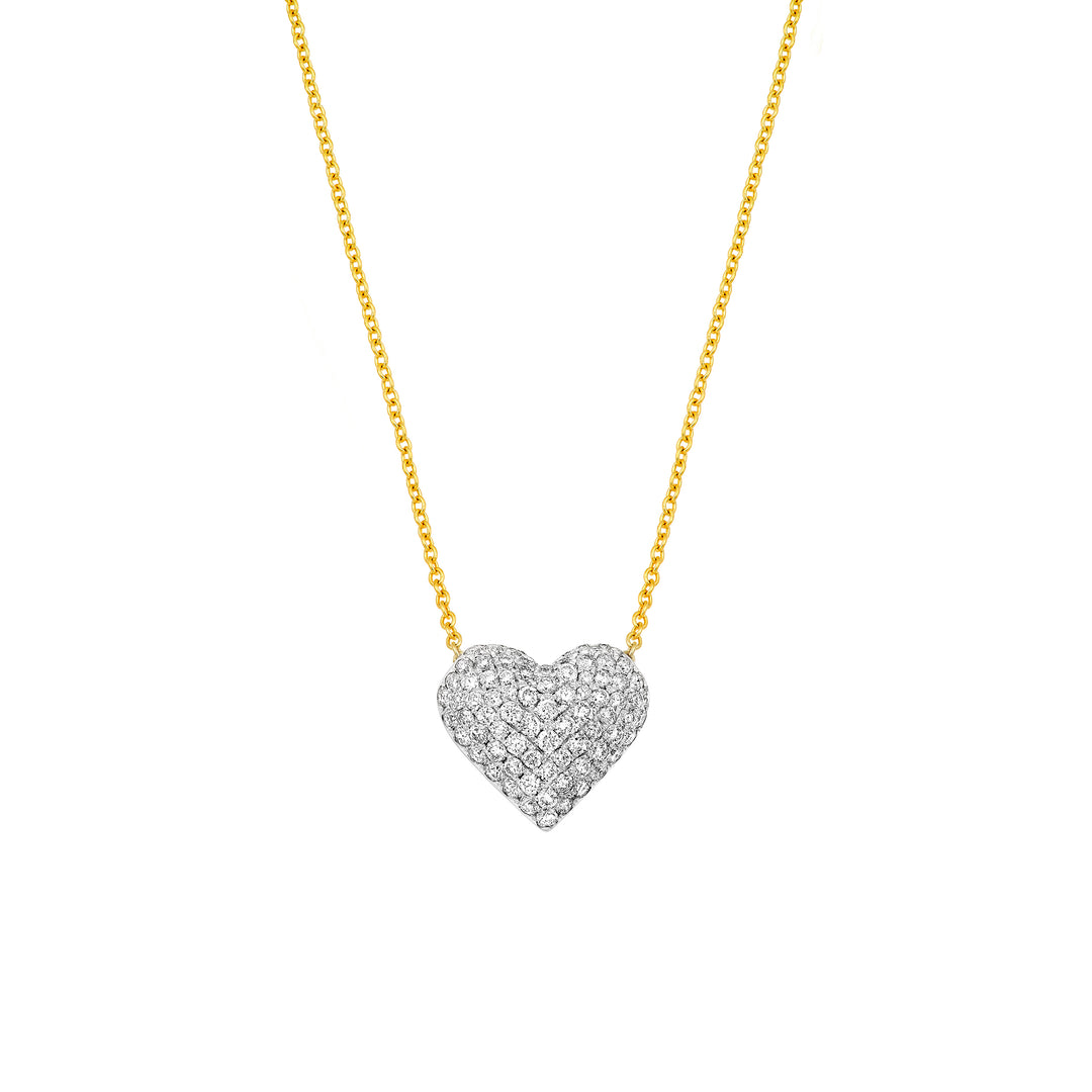 Diamond Pavé Heart Necklace (1/2tcw)