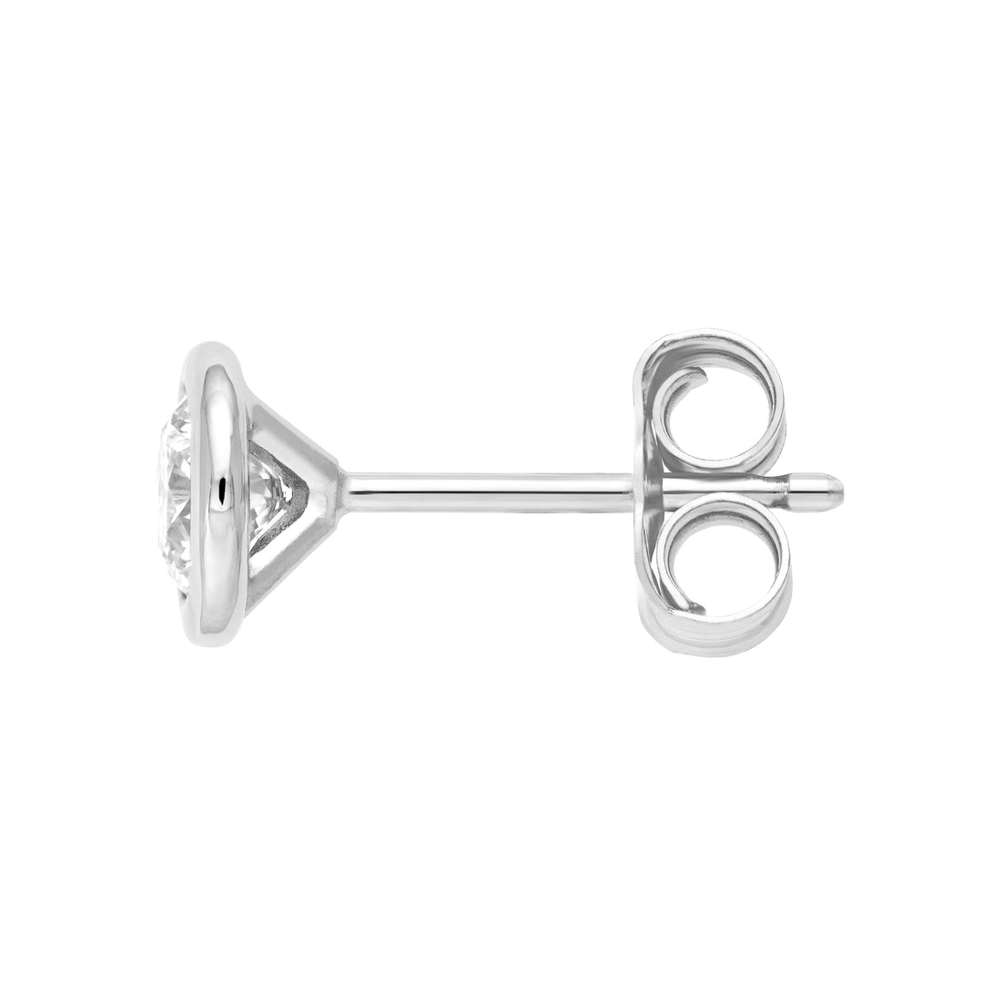 3/8tcw Round Diamond Martini Stud Earrings