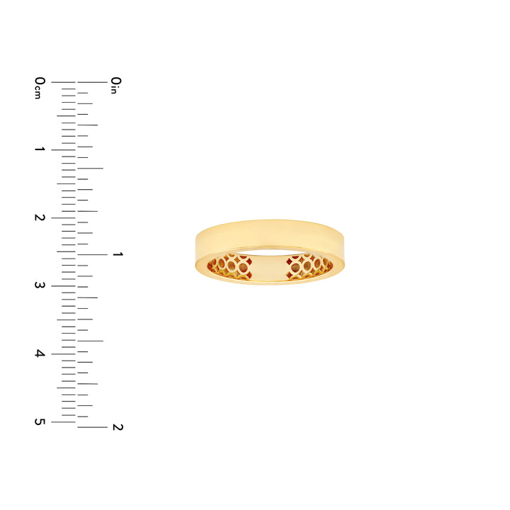 Polished Flat 4mm Band Ring