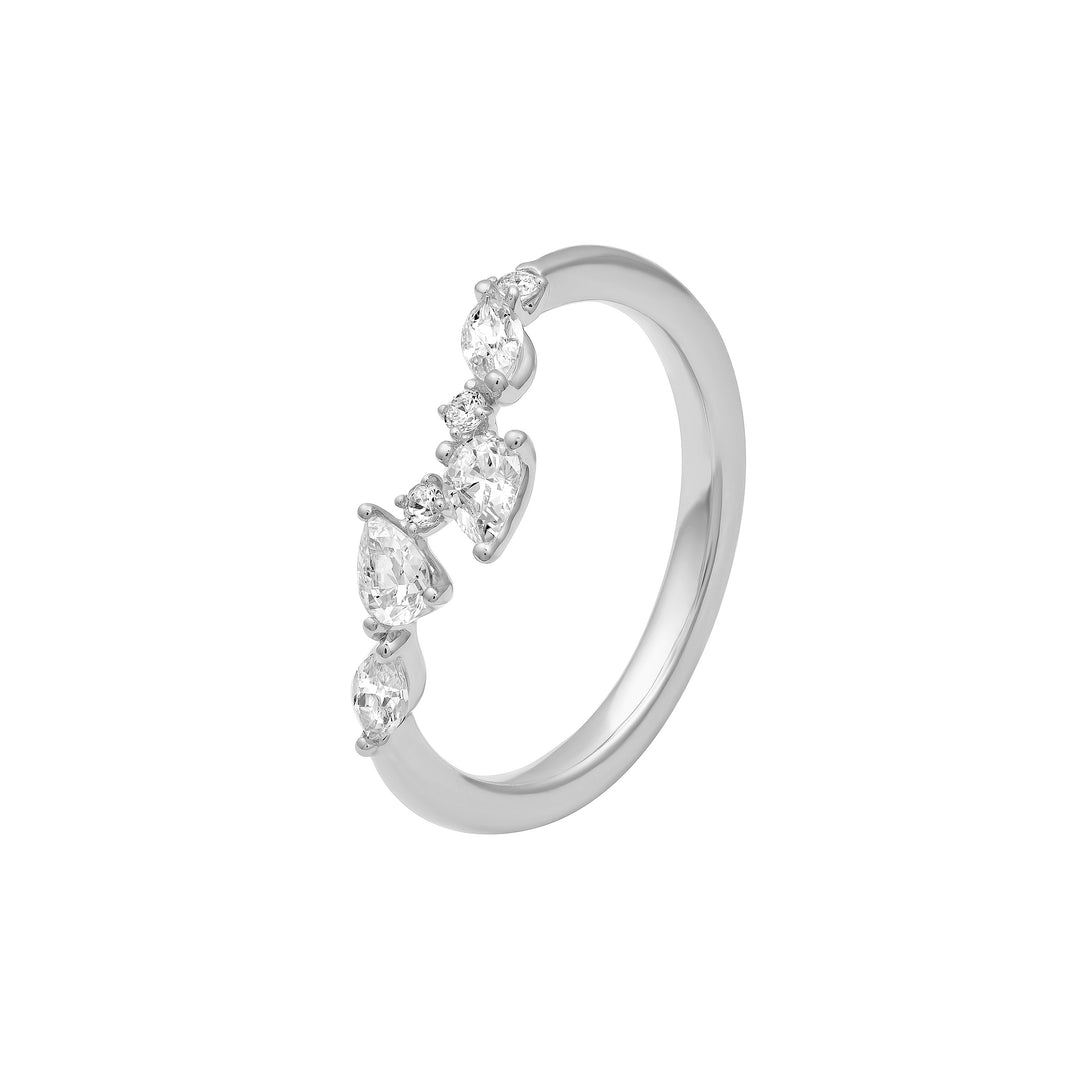 Round Diamond Blossom Band
