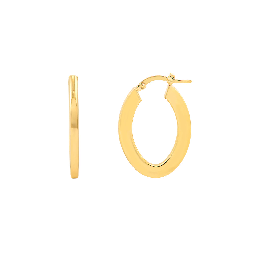 Marquise Rectangular Hoop Earrings