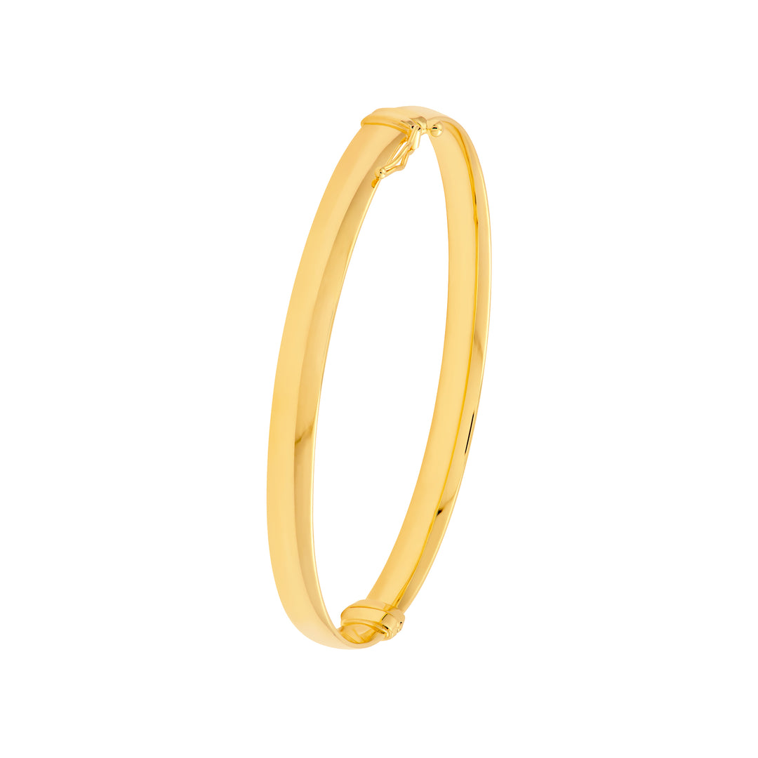 6mm Flat Oval Tube Bangle