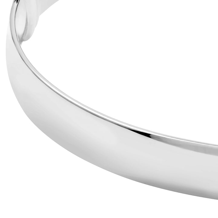 8mm Flat Oval Tube Bangle