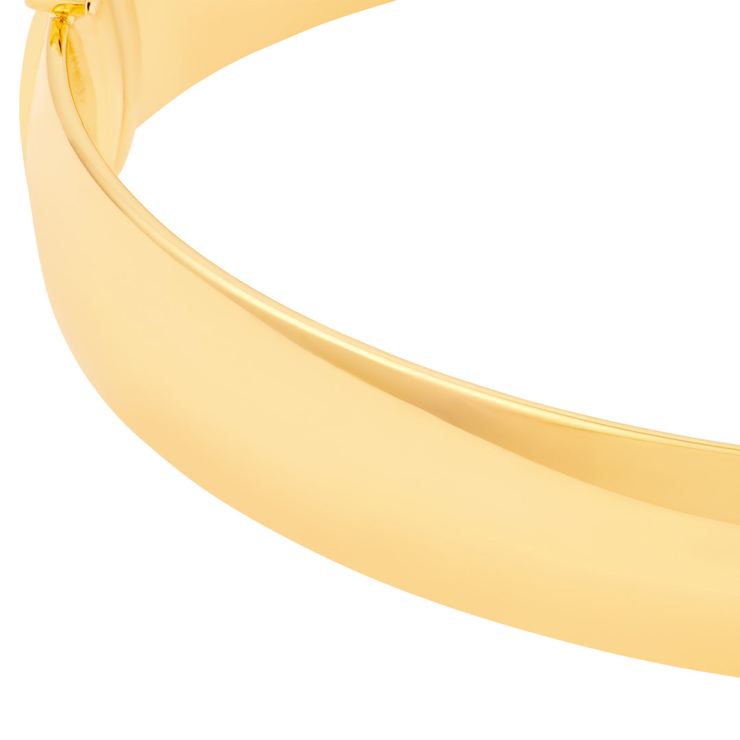 10mm Flat Oval Tube Bangle