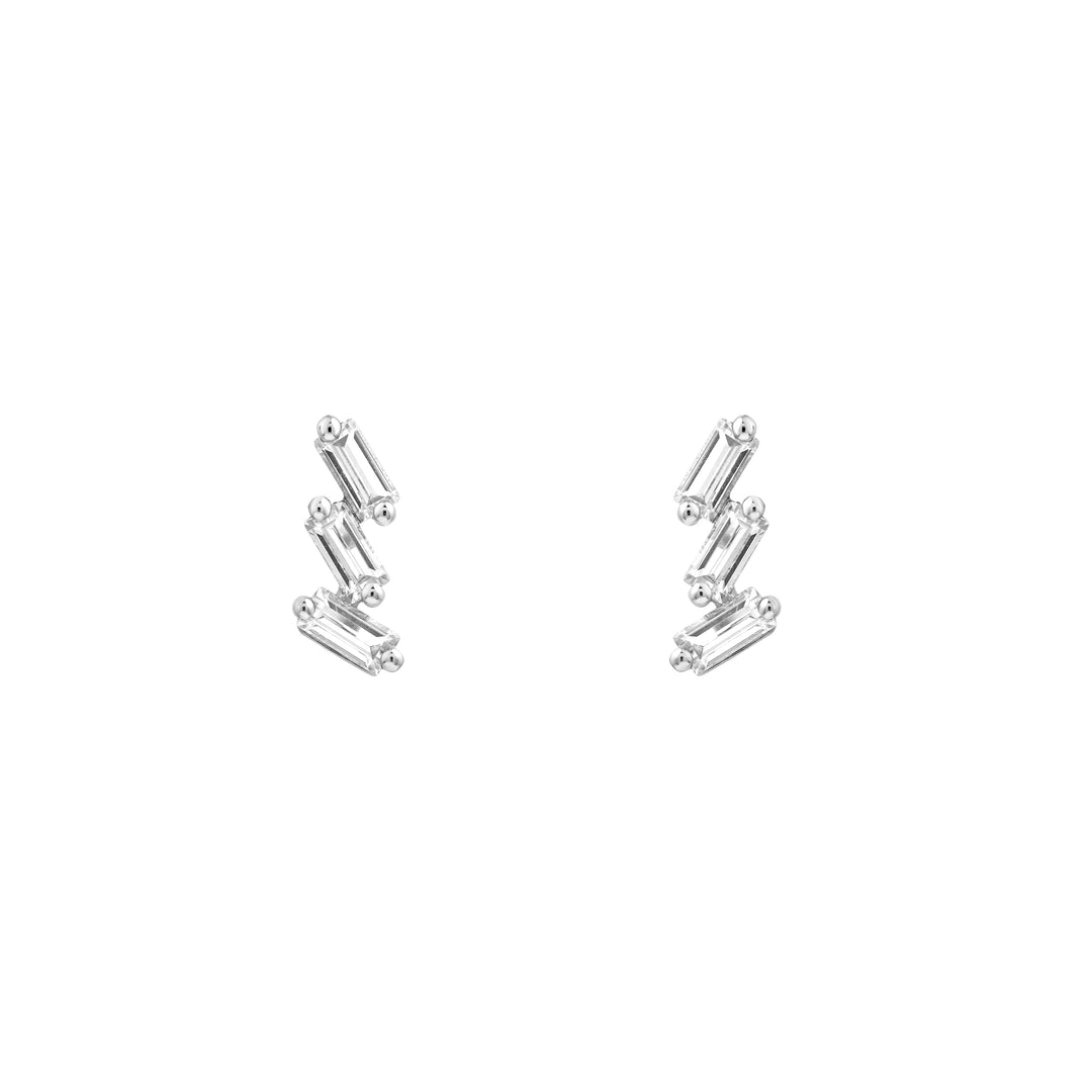 7/8tcw Diamond Helix Earrings