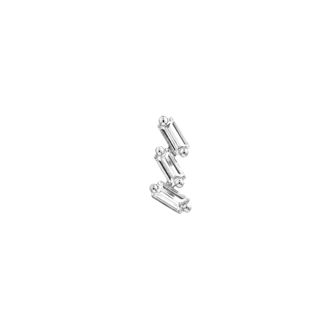 7/8tcw Diamond Helix Earrings