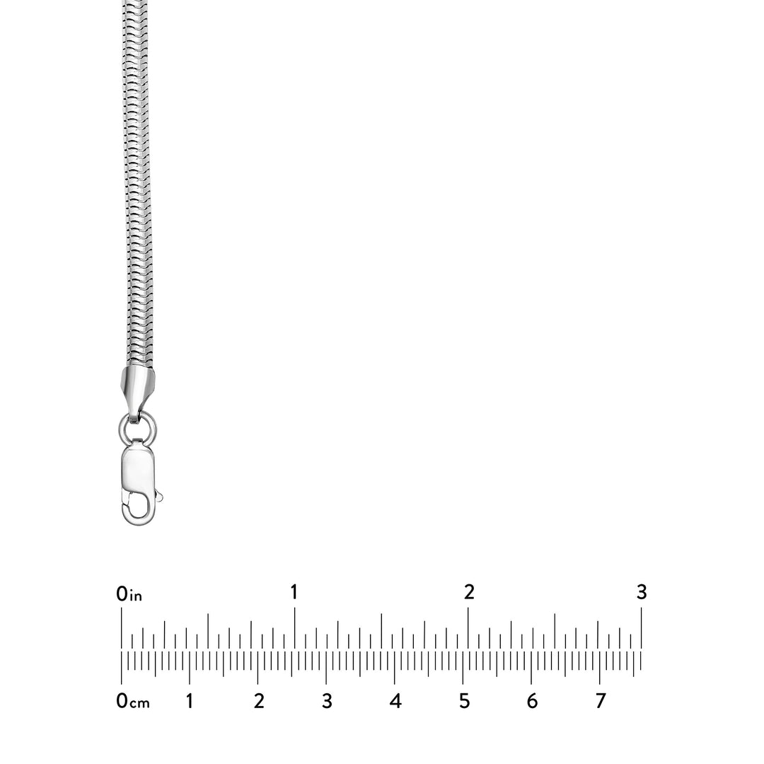 4mm Sterling Silver Round Snake Chain