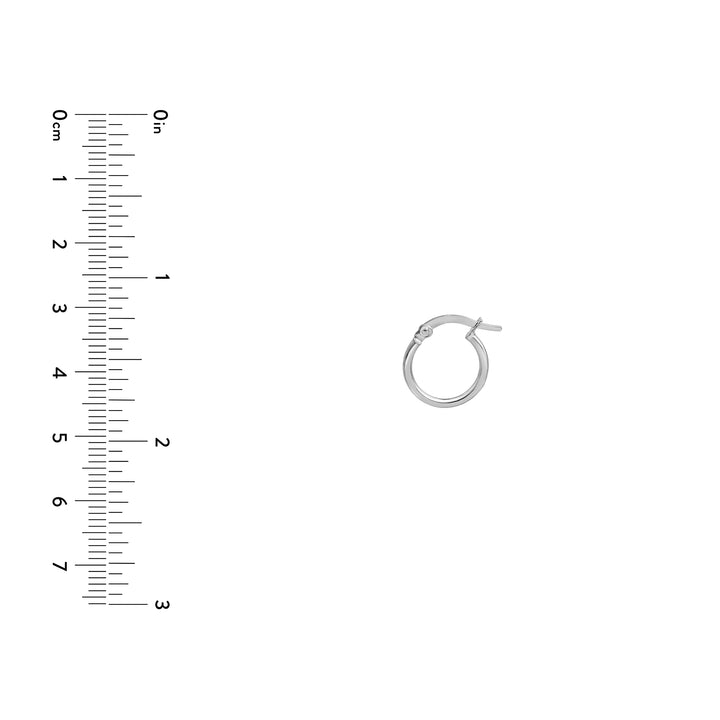 10mm Round Hoop Earrings