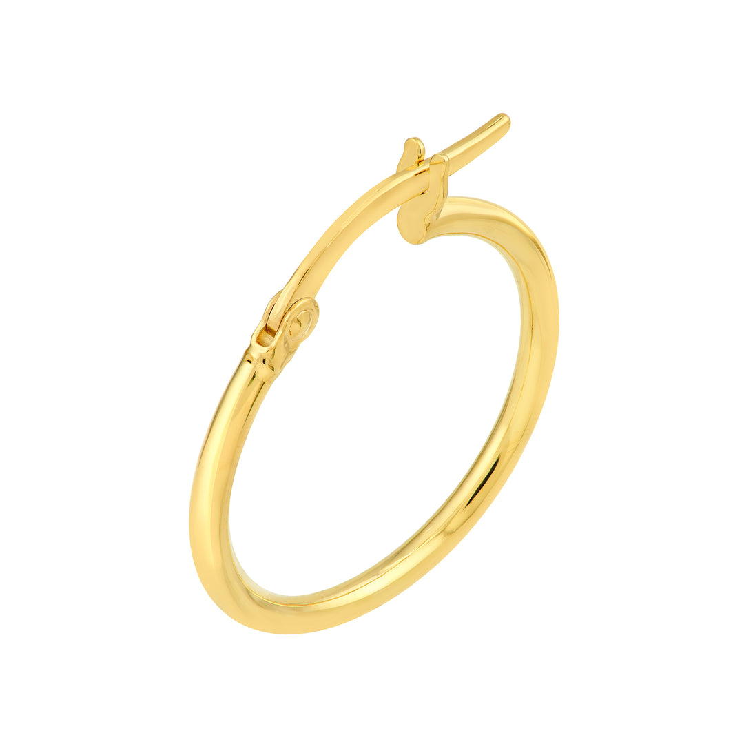 15mm Round Hoop Earrings