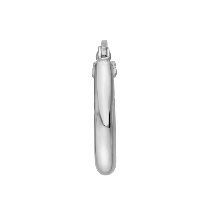2mm Tube Round Hoop Earrings