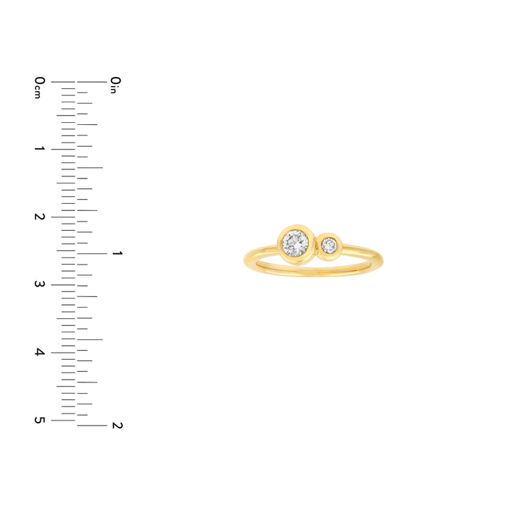 Duo Diamond Bubble Ring