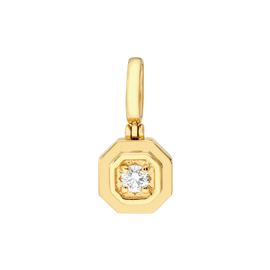 1/4tcw Diamond Octagon Pendant