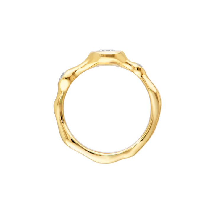 Diamond Trio Organic Ring
