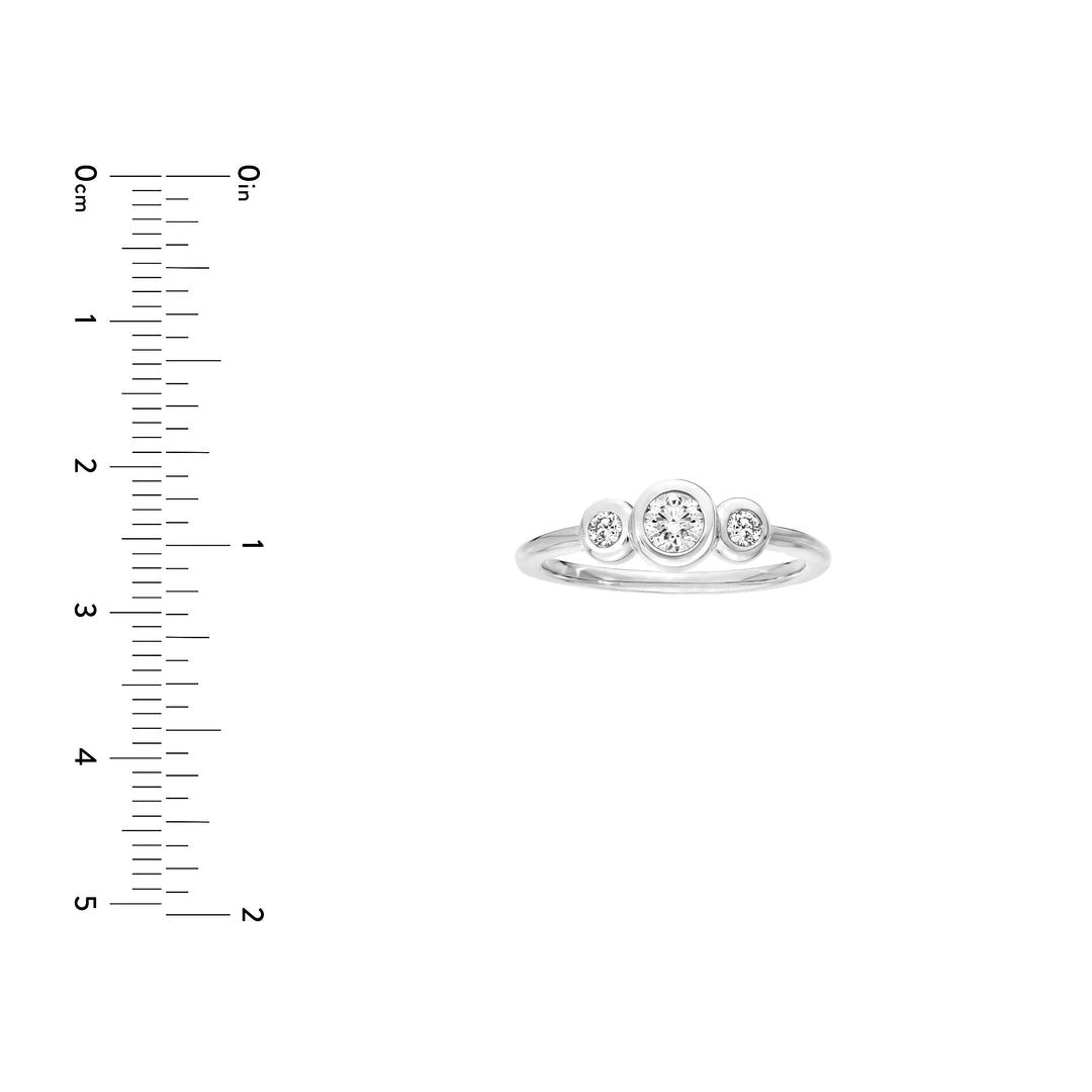 Diamond Trio Bubble Ring