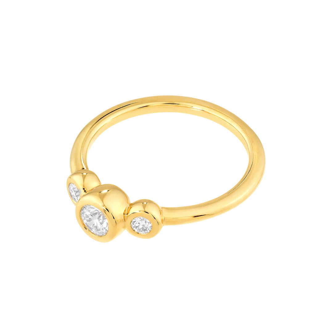 Diamond Trio Bubble Ring