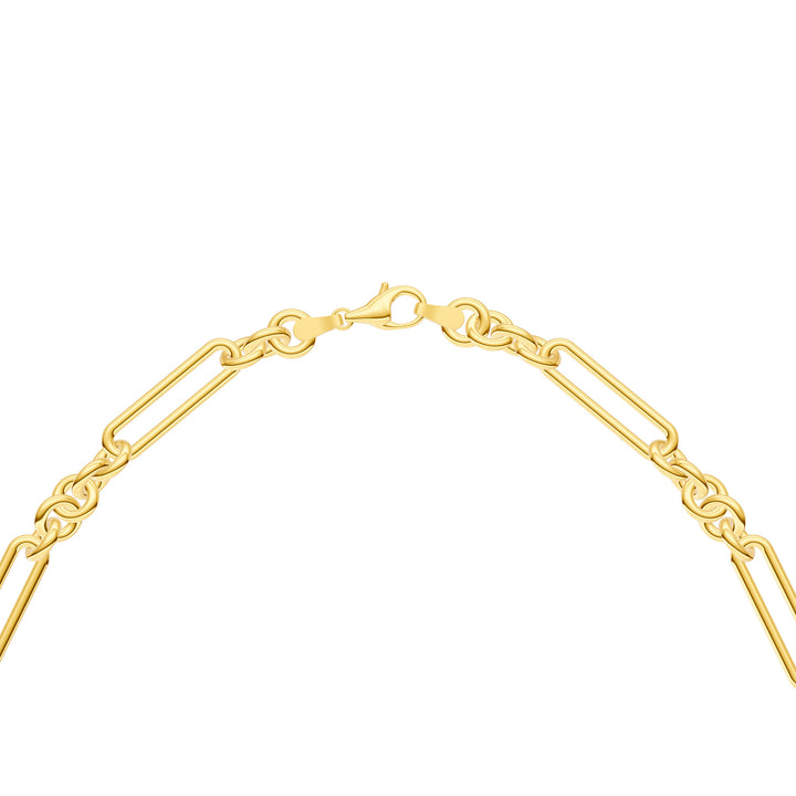 1tcw Red Garnet 5+1 Link Necklace