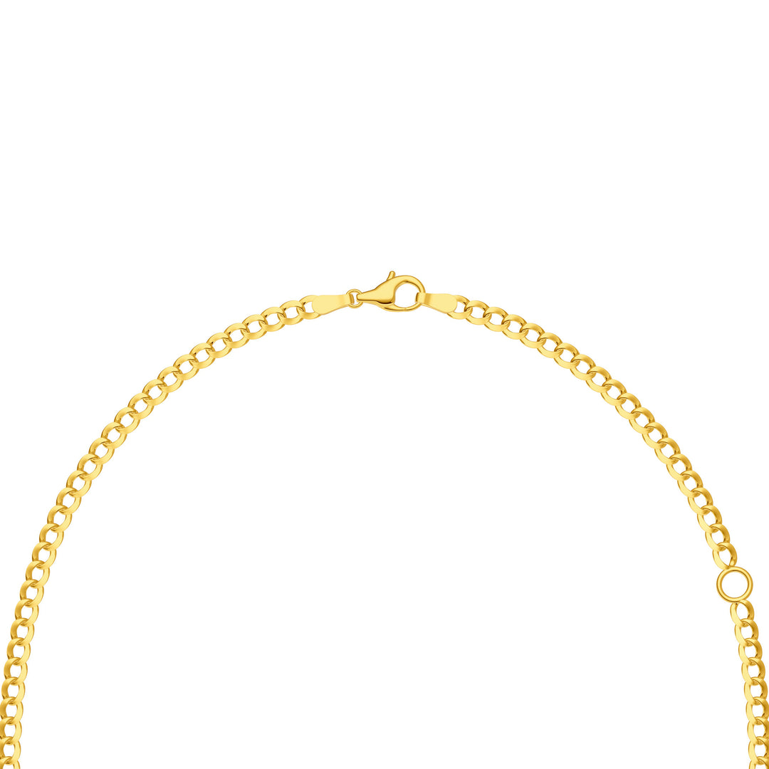 Emerald London Blue Curb Necklace