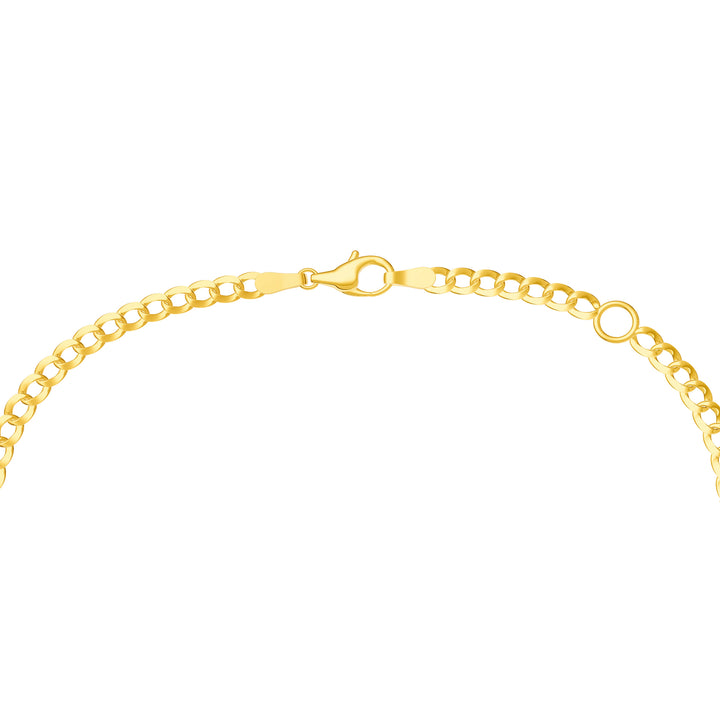 Oval Sky Blue Curb Bracelet