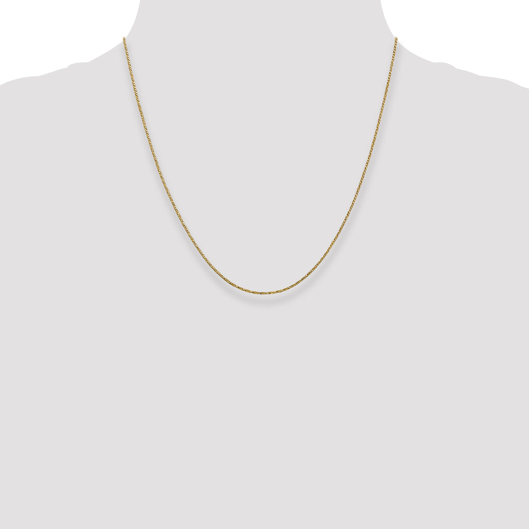 14k .95mm Twisted Box Chain