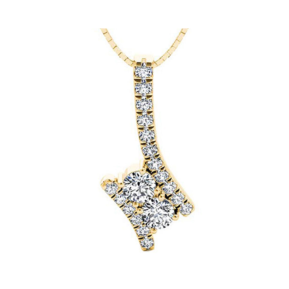 14Kt Yellow Gold Diamond 1/2Ctw Pendant