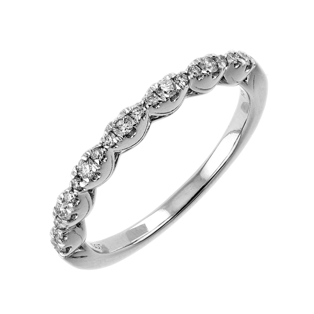 14Kt White Gold Diamond 1/5Ctw Ring