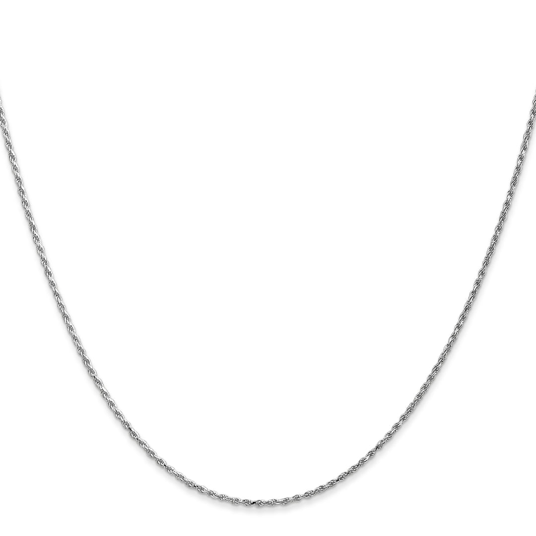 14k WG 1.15mm D/C Machine-made Rope Chain