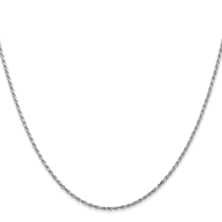 14k WG 1.30mm D/C Machine-made Rope Chain